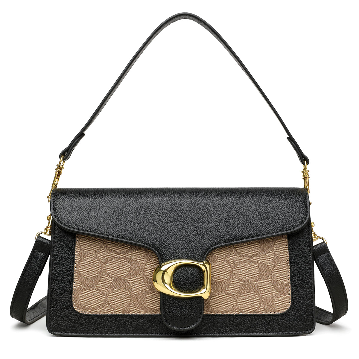 The "Monogram Buckle" Shoulder Bag
