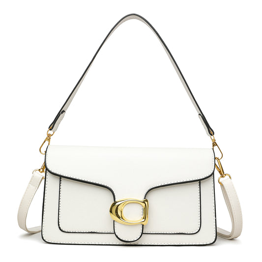 The "Chic Contraste" Shoulder Bag (White)
