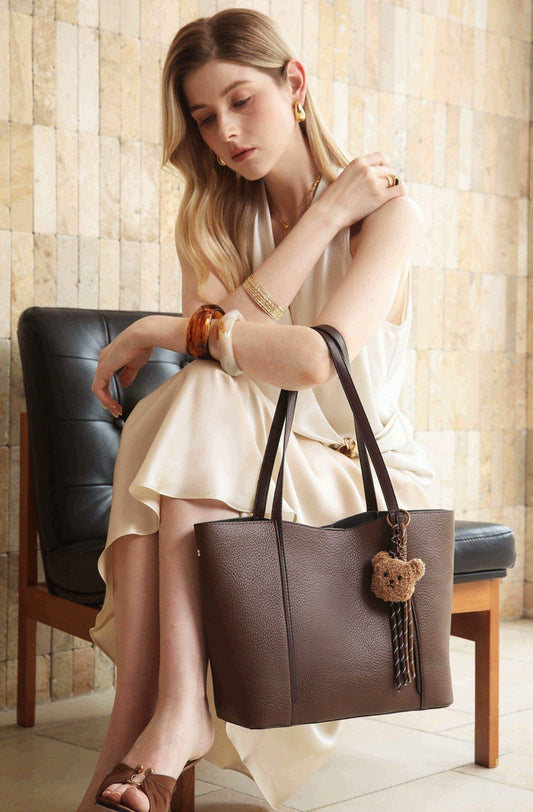 Classic Everyday Tote Bag – Brown Edition