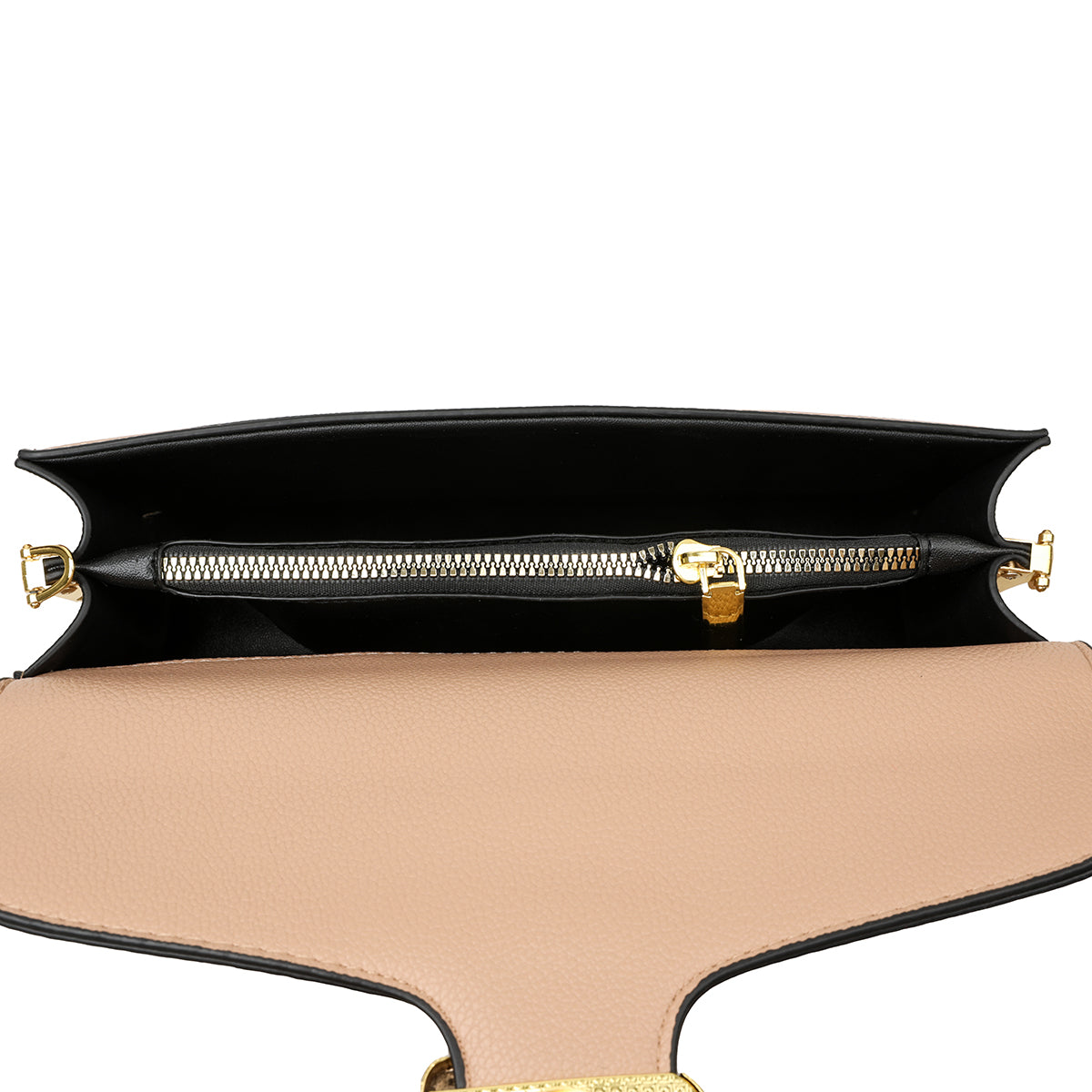 The "Monogram Buckle" Shoulder Bag (Nude/Blush)