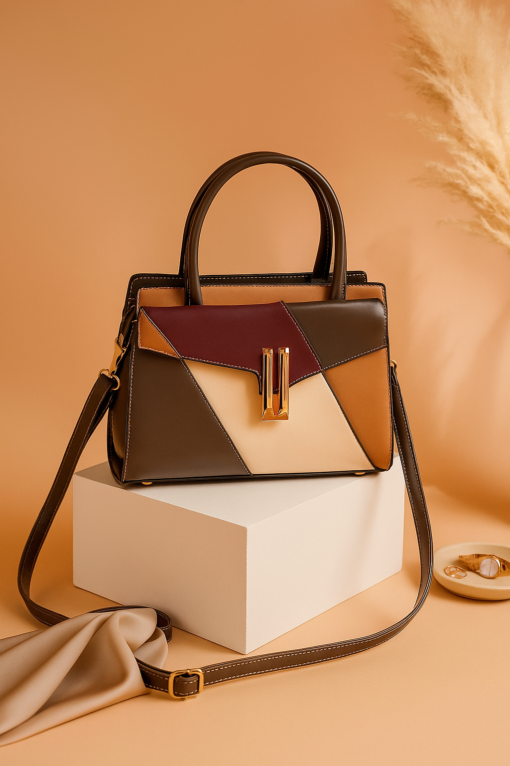 The "Autumnal Geo" Satchel