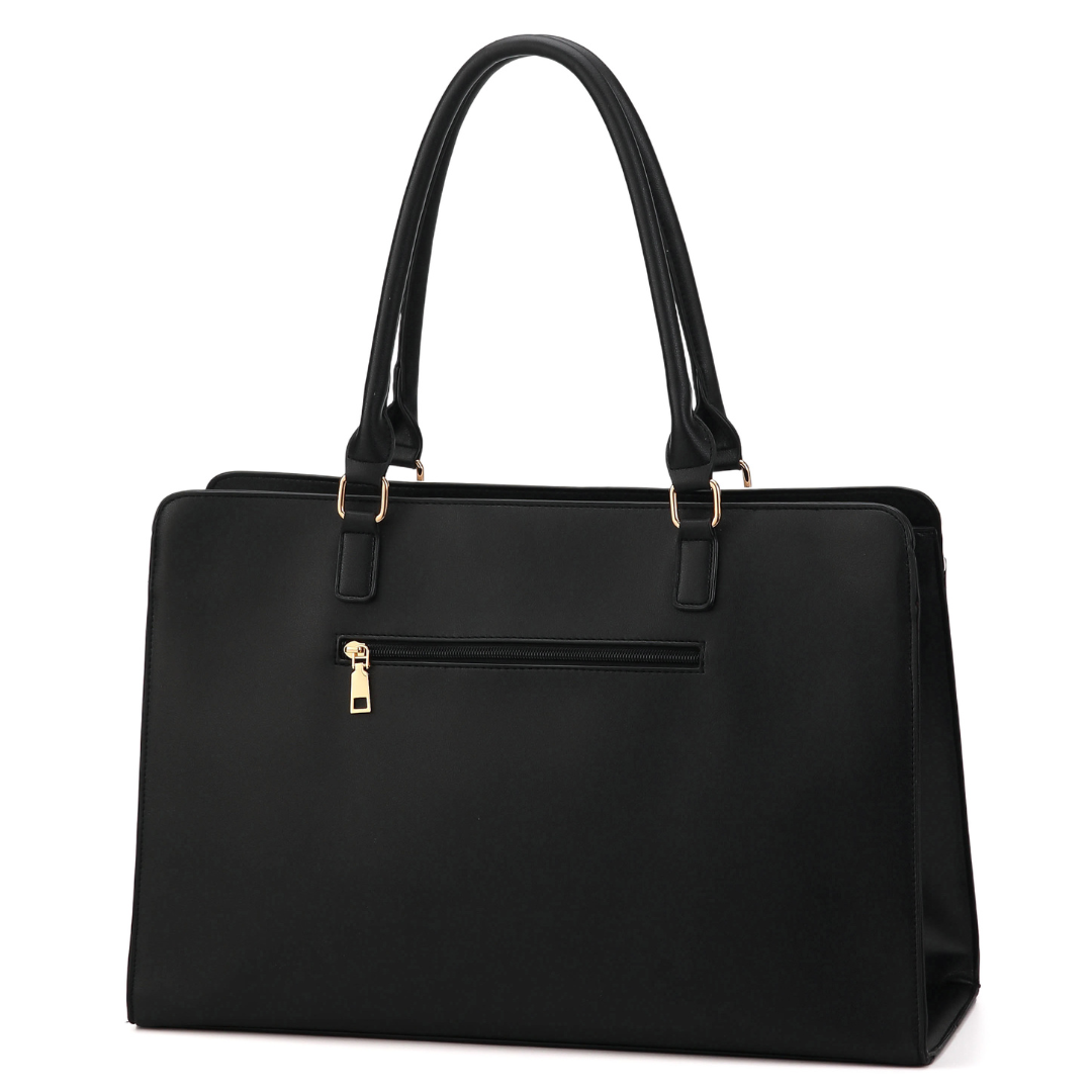 Stellar Monochrome Carryall – Silhouette Executive Laptop Tote