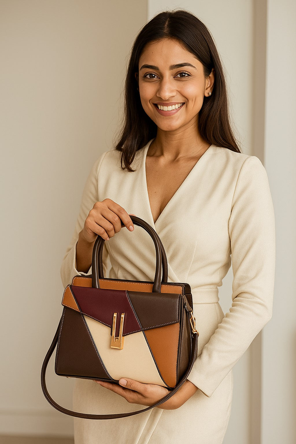 The "Autumnal Geo" Satchel