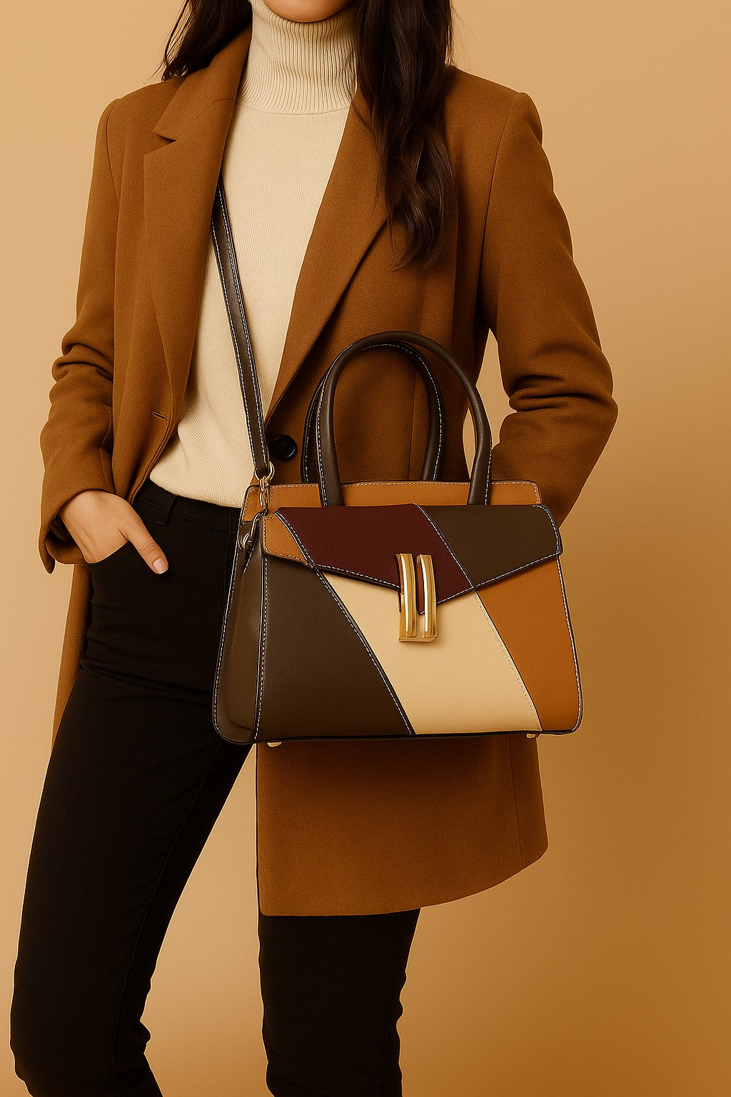 The "Autumnal Geo" Satchel