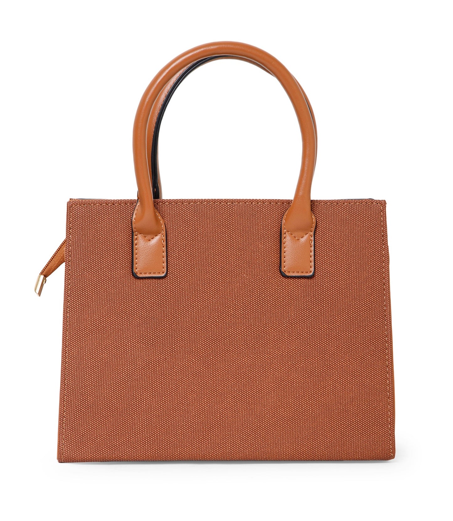 Classic Top Handle Structured Bag – Tan Edition