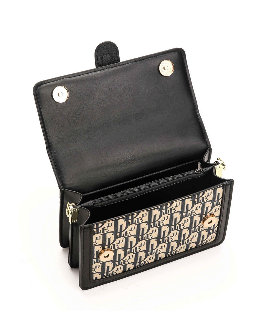 Signature Monogram Top Handle Bag – Black Edition