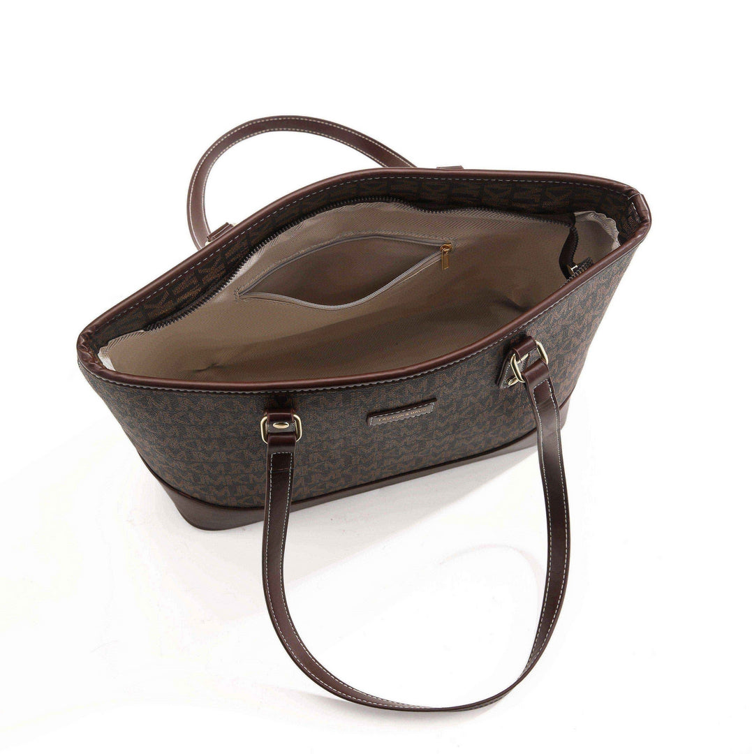 Signature Monogram Tote Bag – Brown Edition