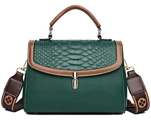 Croc-Embossed Vibe Bag
