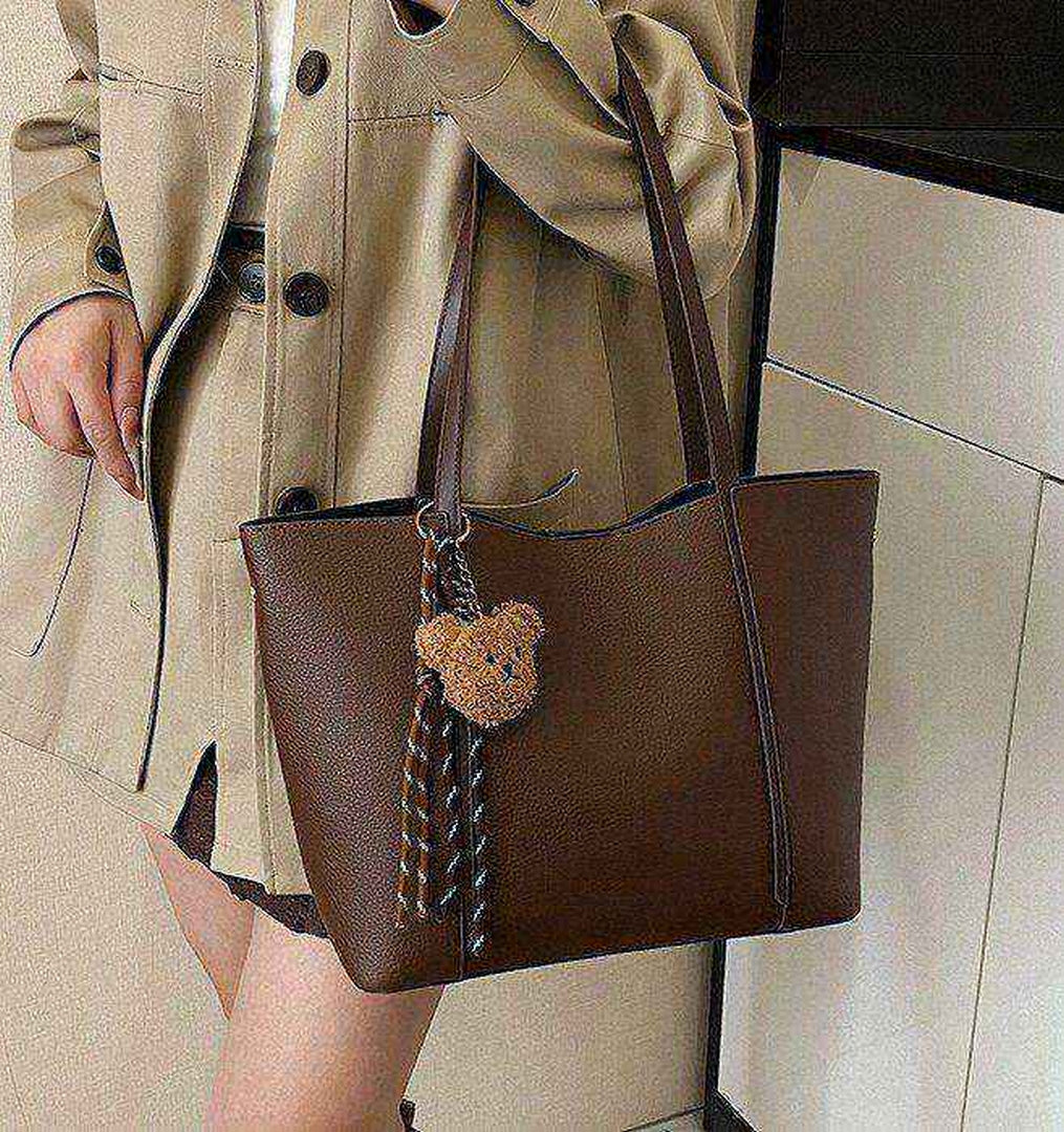 Classic Everyday Tote Bag – Brown Edition