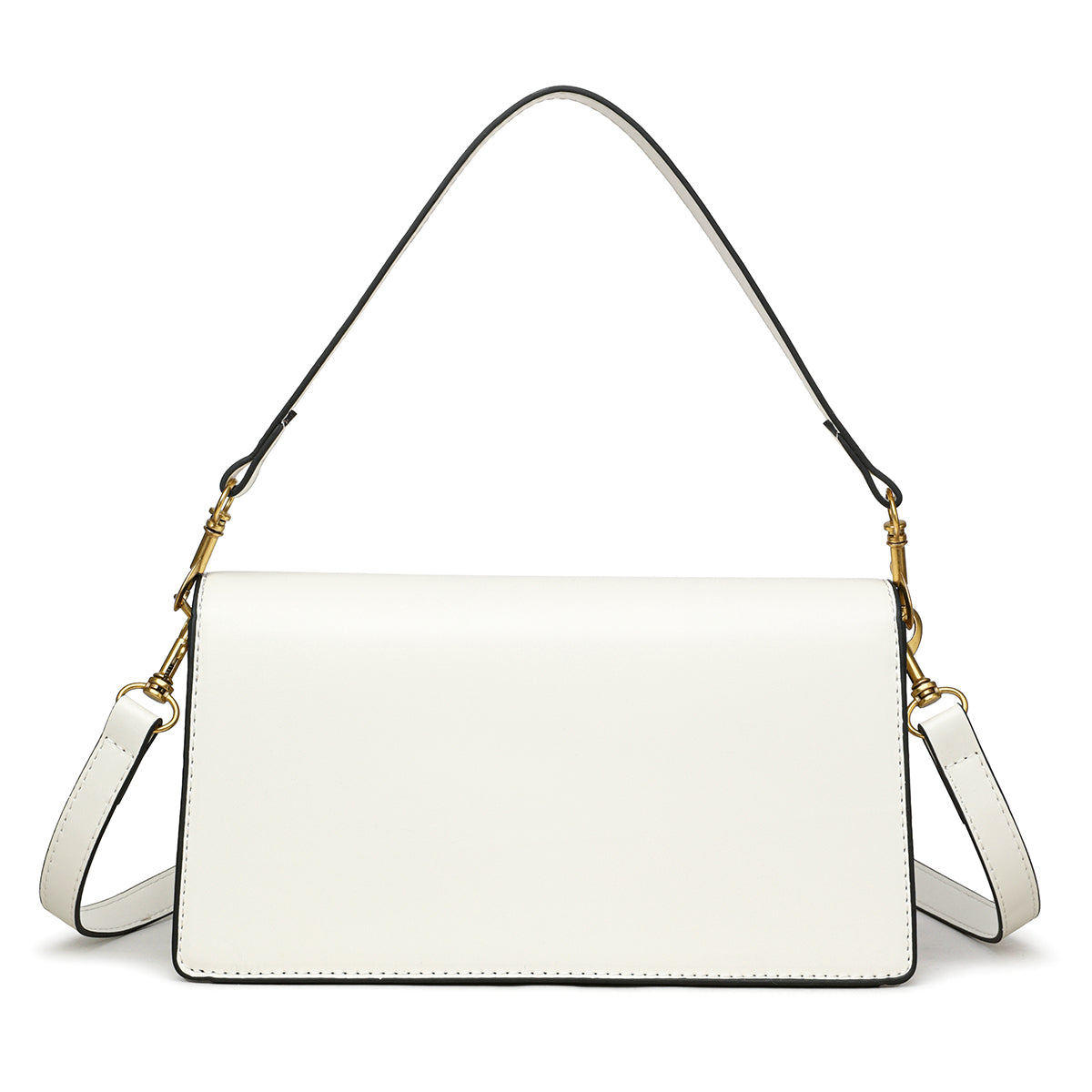 The "Arctic Buckle" Shoulder Bag (White)