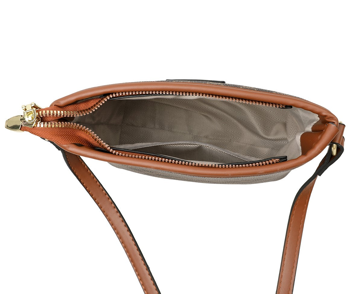 The "Geo Monogram" Bucket Crossbody