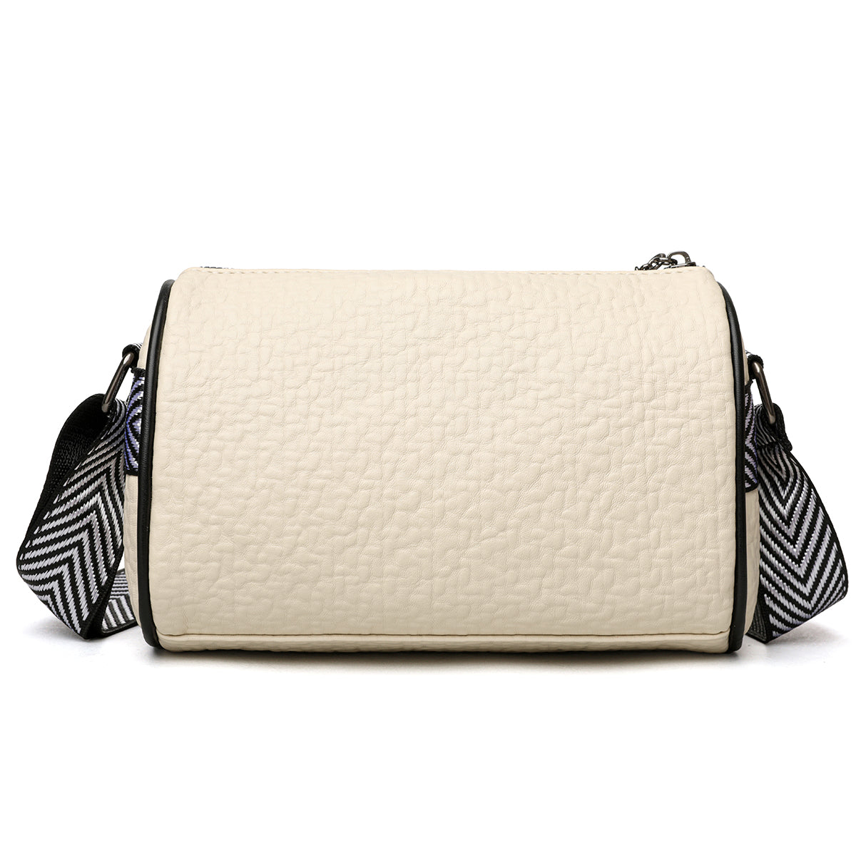 The "Artisan Elephant" Barrel Crossbody (Ivory)