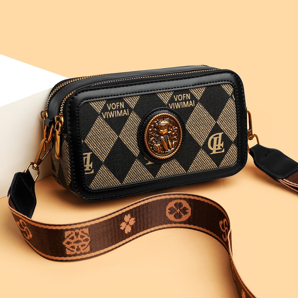 The "Checkerboard Regal" Crossbody