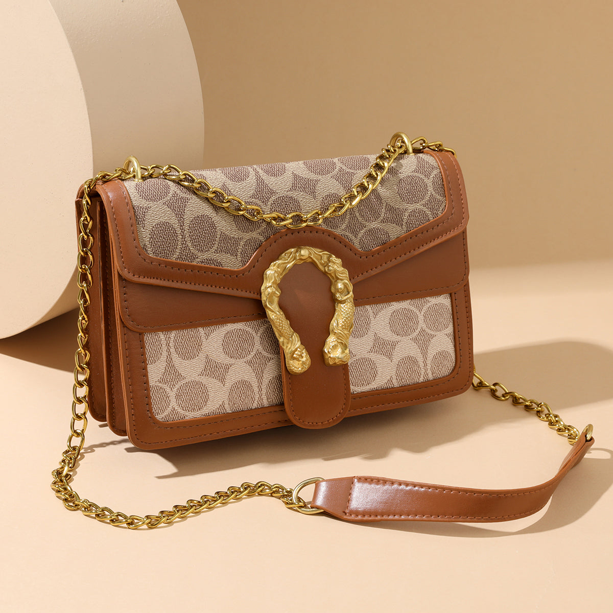 The "Equestrian Chain" Monogram Shoulder Bag