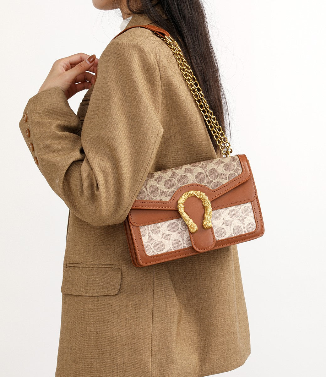 The "Equestrian Chain" Monogram Shoulder Bag