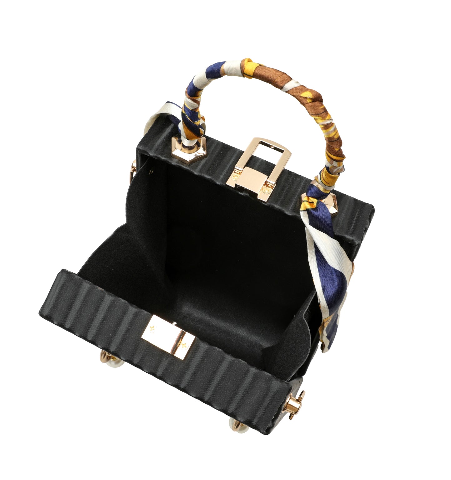 Chic Graphic Box Bag – Black Edition