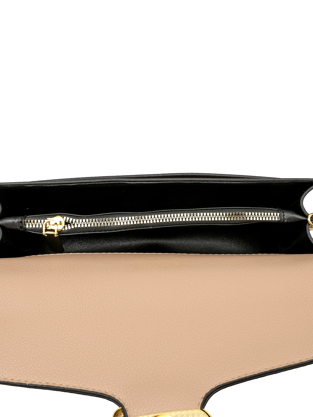 Elegant Buckle Shoulder Bag – Beige Edition