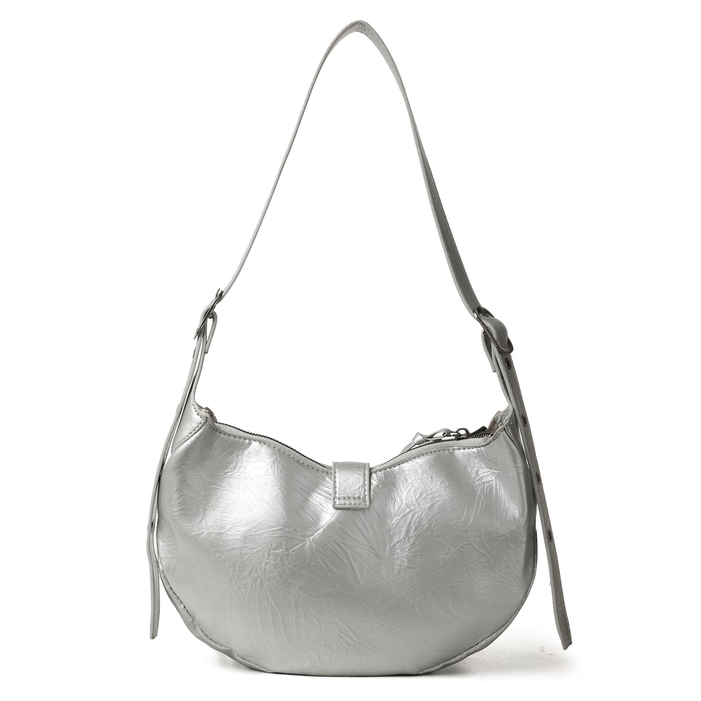 The “Silver Rebel” Studded Shoulder Bag