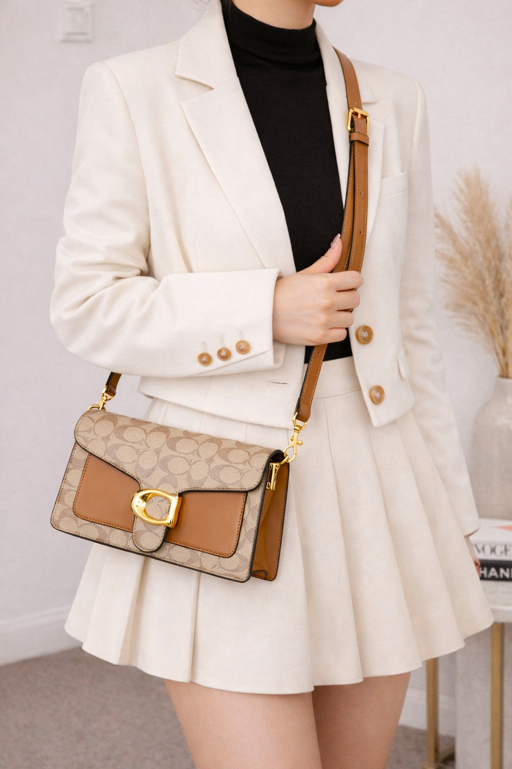 The “Signature Camel” Classic Shoulder Bag