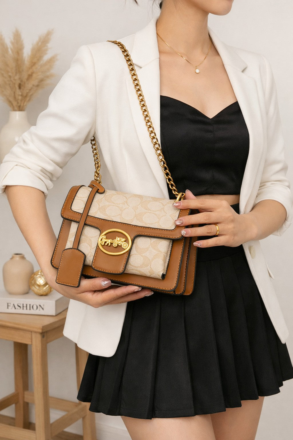 The “Heritage Charm” Chain Shoulder Bag