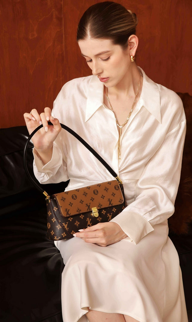 Monogram Shoulder Bag – Coffee Brown Edition