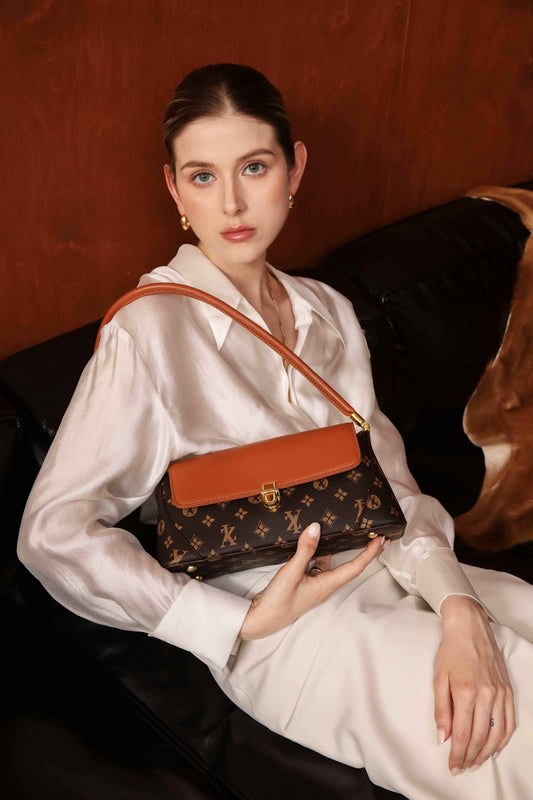 Monogram Shoulder Bag – Tan Brown Edition