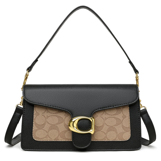 The "Monogram Buckle" Shoulder Bag