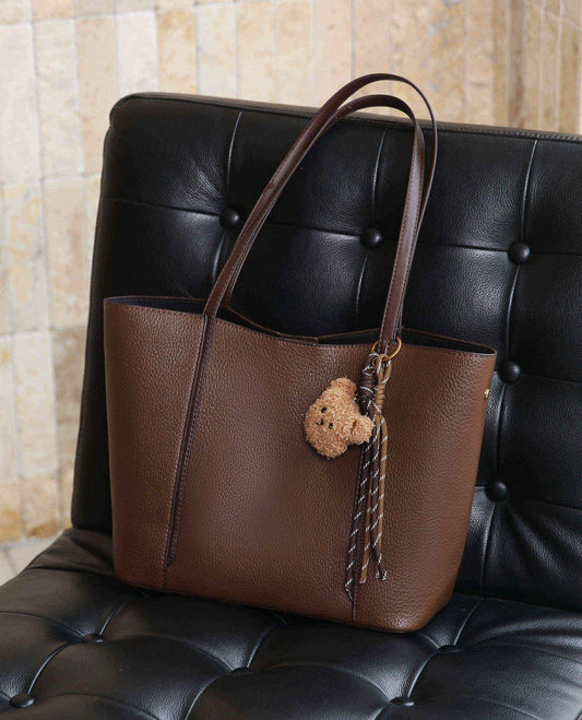 Classic Everyday Tote Bag – Brown Edition