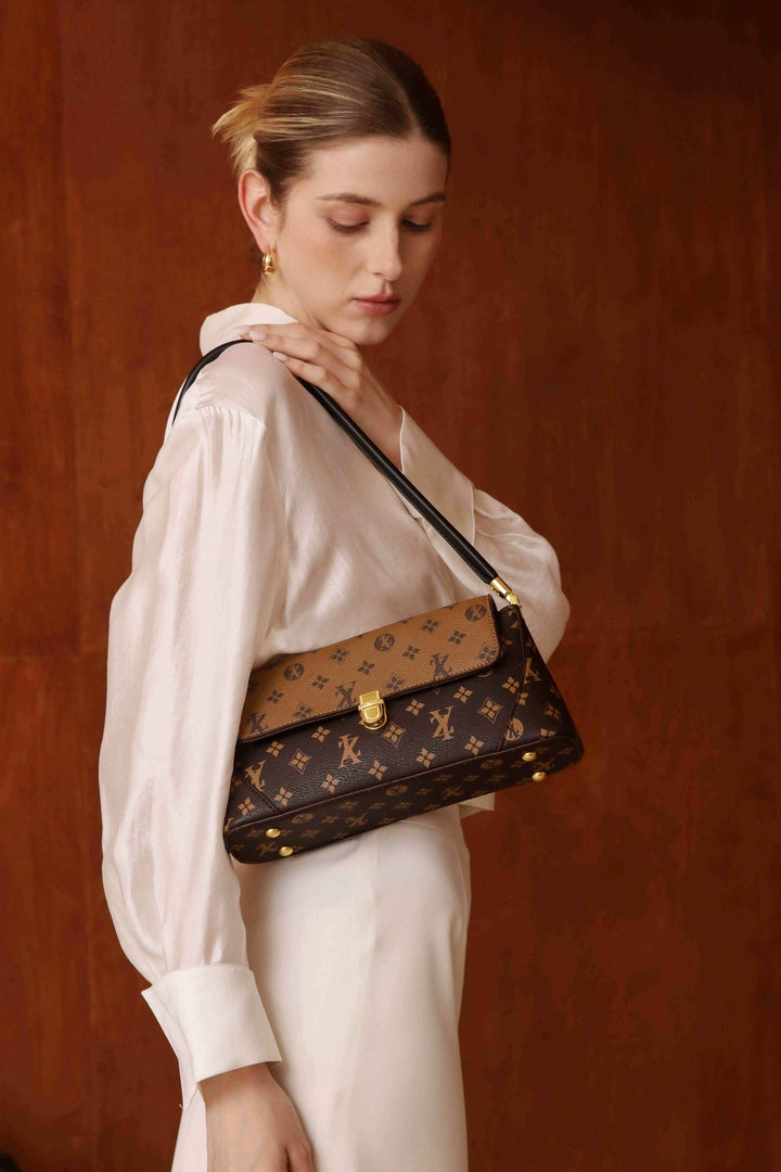 Monogram Shoulder Bag – Coffee Brown Edition