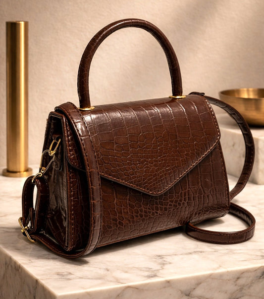 The “Cocoa Duchess” Top Handle Bag