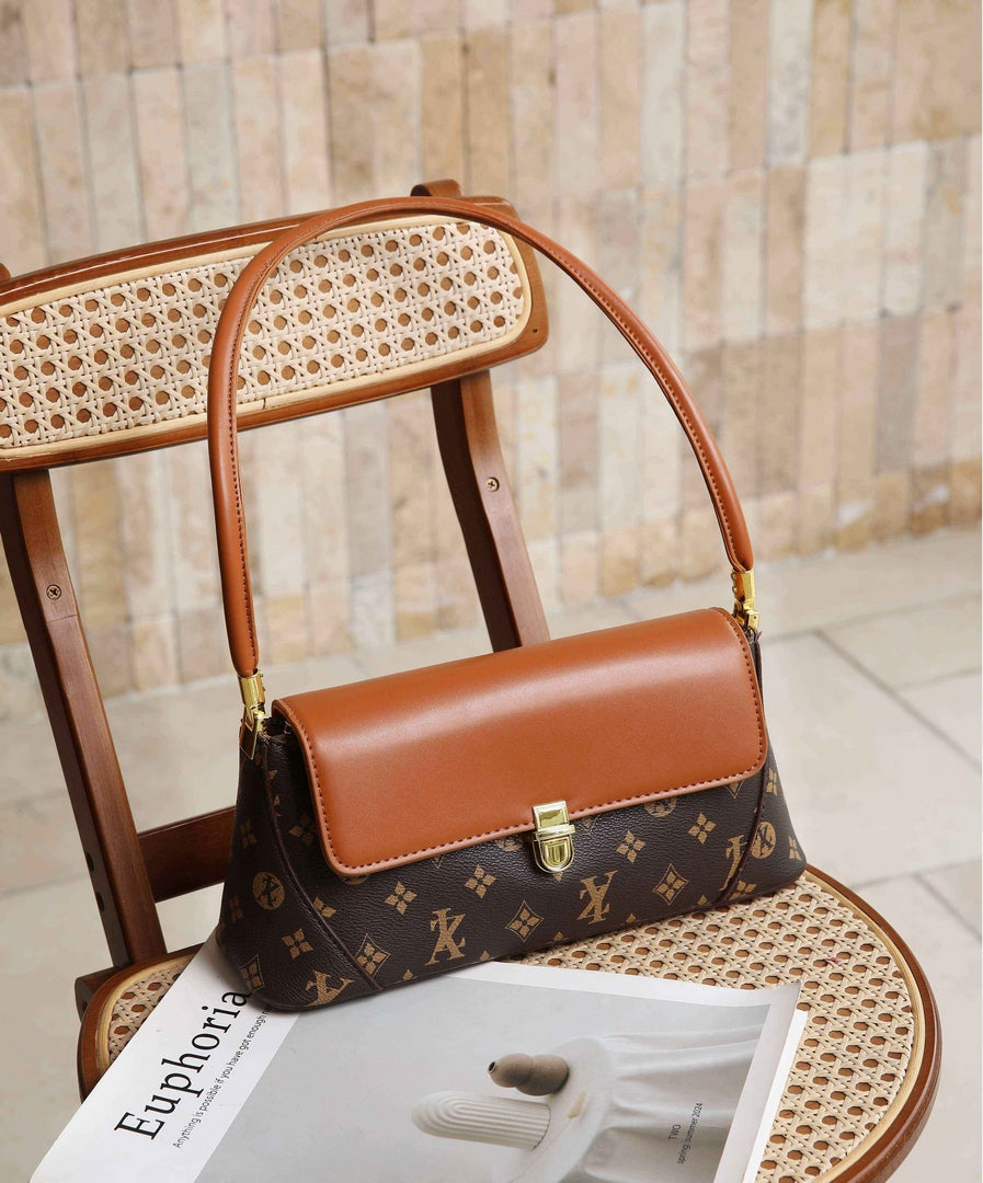 Monogram Shoulder Bag – Tan Brown Edition