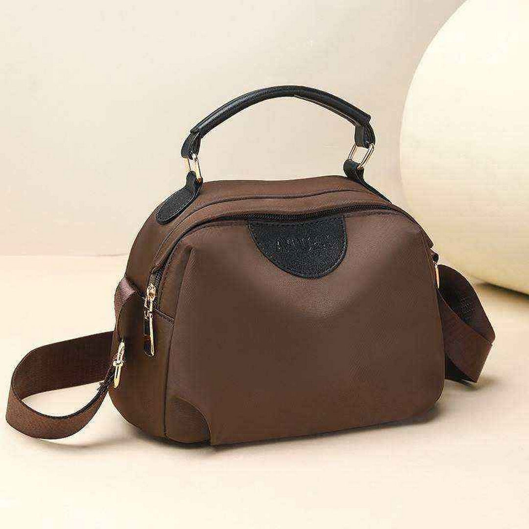 Casual Multi-Pocket Crossbody Bag – Brown Edition