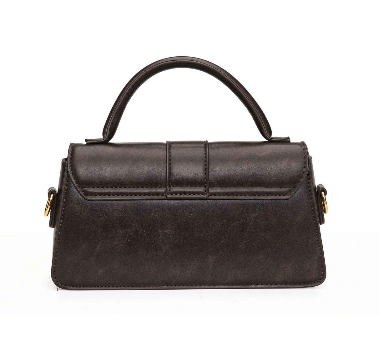 Vintage Top Handle Satchel – Espresso Brown Edition