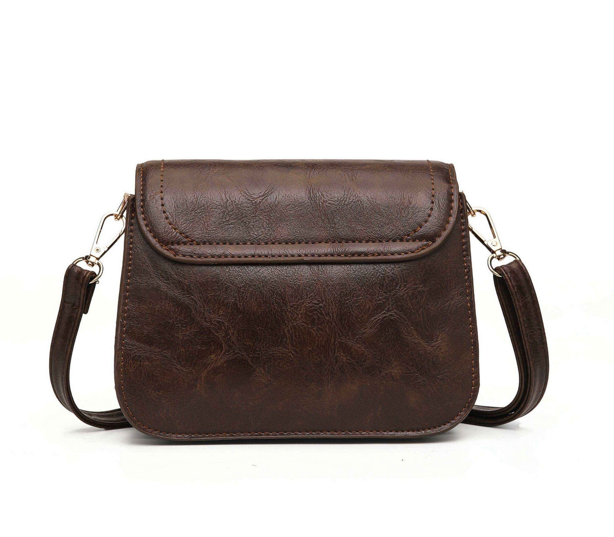 Vintage Argyle Crossbody Bag – Coffee Brown Edition