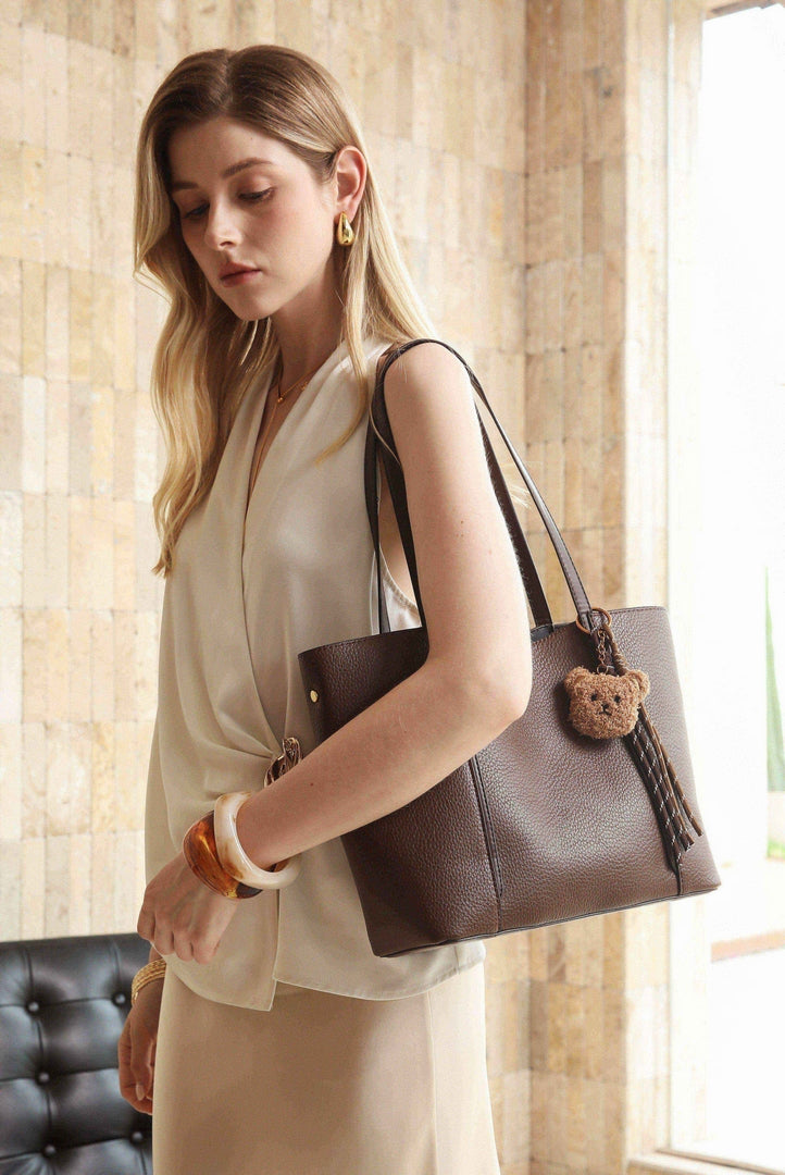 Classic Everyday Tote Bag – Brown Edition