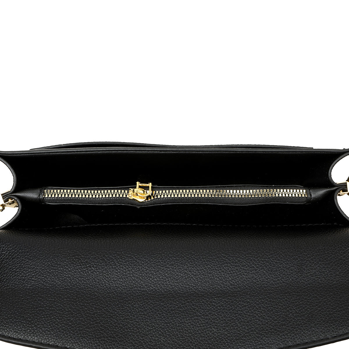 The "Iconic Duo" Buckle Shoulder Bag (Black)
