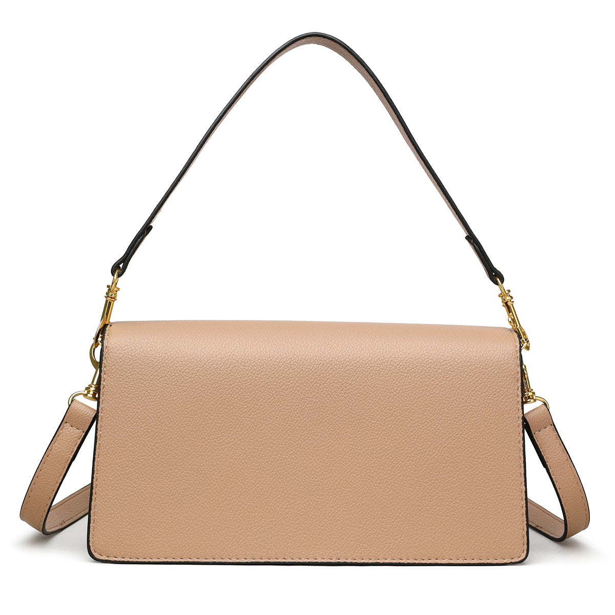 The "Monogram Buckle" Shoulder Bag (Nude/Blush)