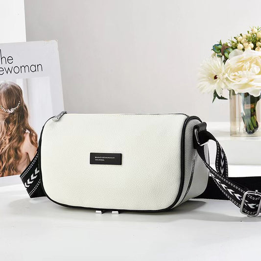 The "Urban Nomad" Cylinder Crossbody (Ivory White)