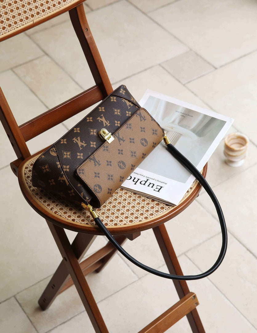 Monogram Shoulder Bag – Coffee Brown Edition