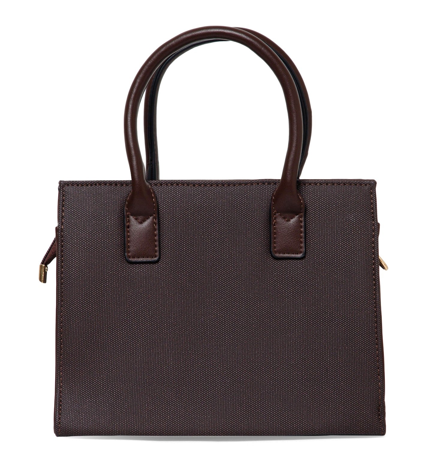 Classic Top Handle Structured Bag – Brown Edition