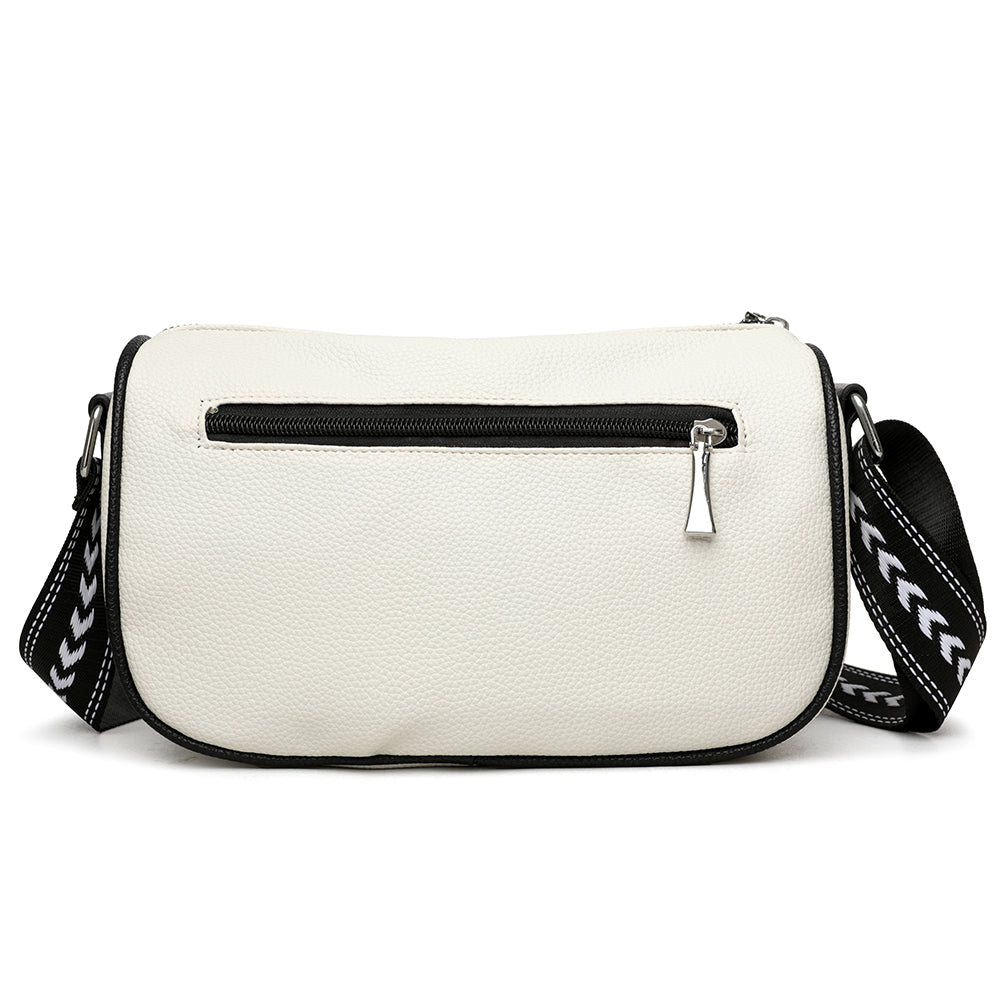 The "Urban Nomad" Cylinder Crossbody (Ivory White)