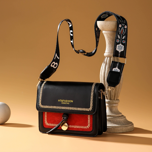 Bohemian Edge Embroidered Crossbody Bag