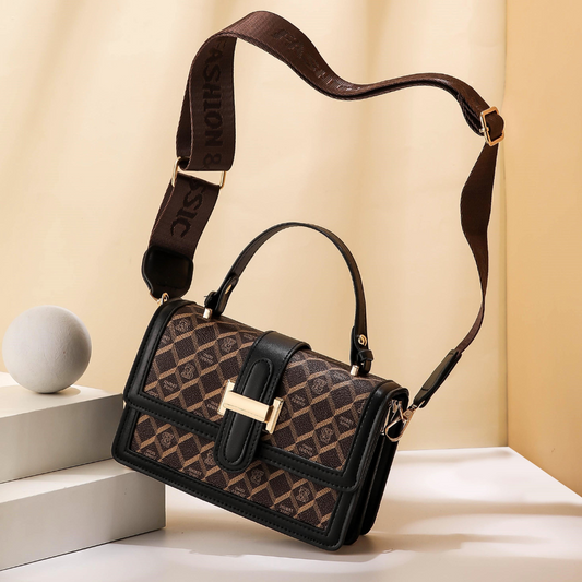Luxe Grid Satchel