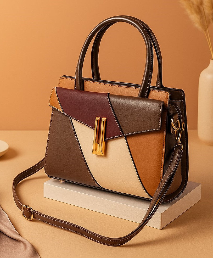 The "Autumnal Geo" Satchel