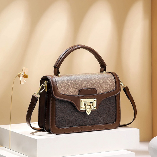 Monogram Mocha Satchel