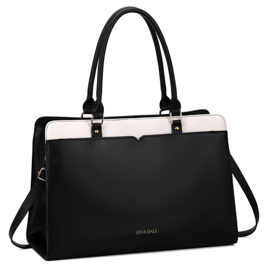 Stellar Monochrome Carryall – Silhouette Executive Laptop Tote
