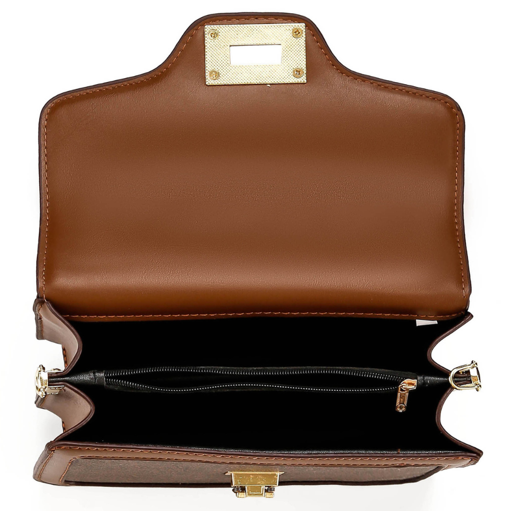 Monogram Mocha Satchel