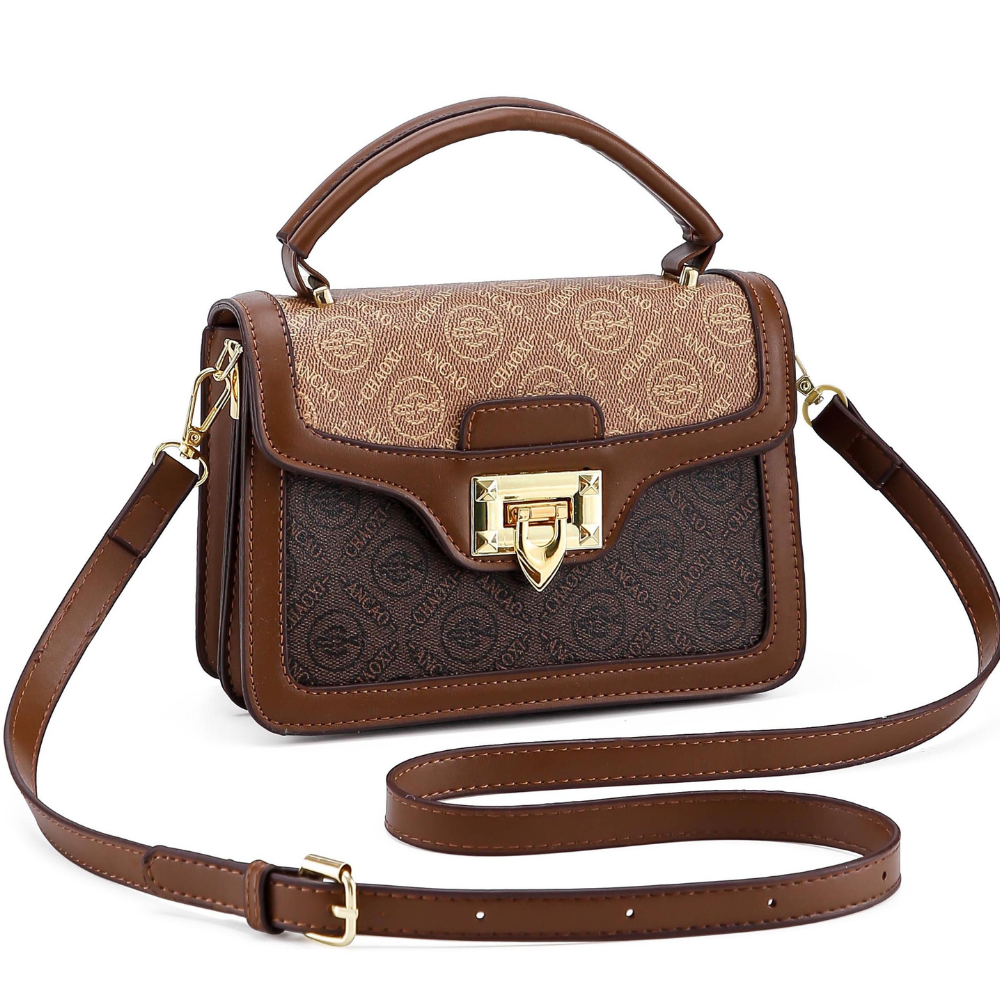 Monogram Mocha Satchel