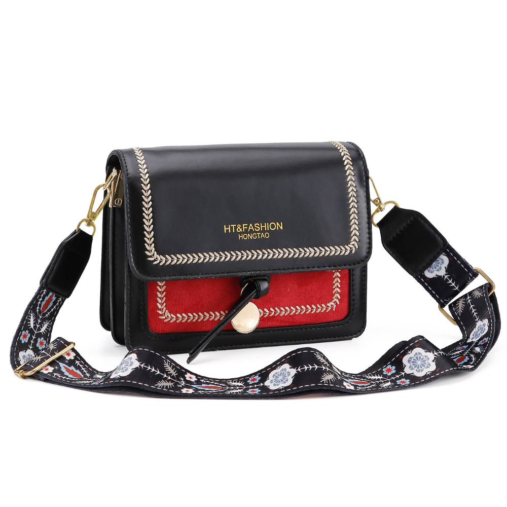 Bohemian Edge Embroidered Crossbody Bag