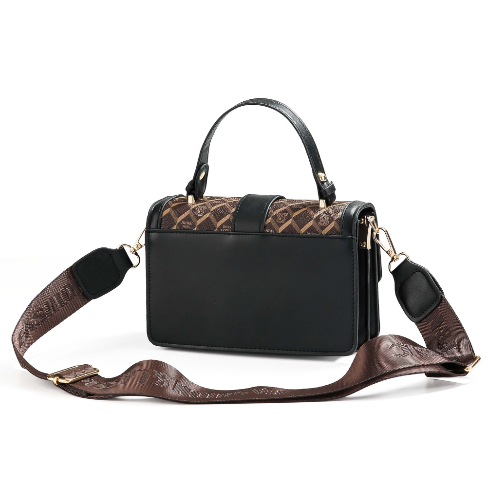 Luxe Grid Satchel